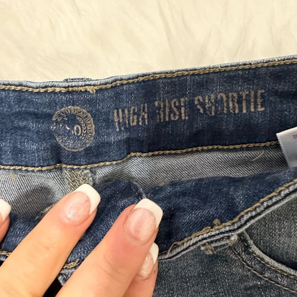 SO High Rise Shorty Jean Shorts